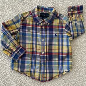 🌷 5 for $10 🌟ships free over $25 Ralph Lauren baby collared button down shirt